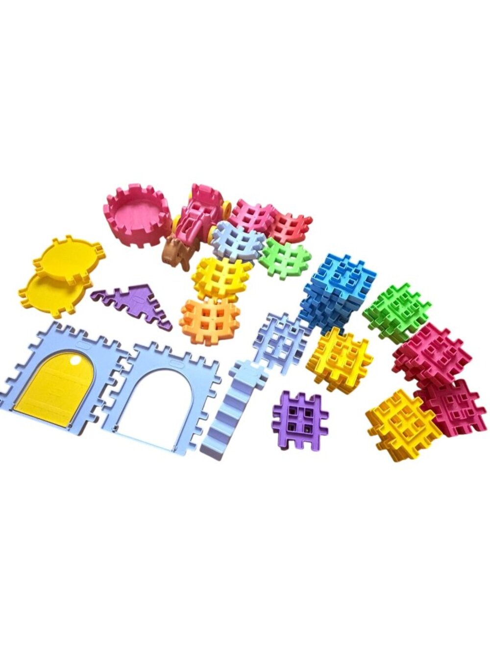 Little Tikes Waffle Blocks-44 Pieces-GUC